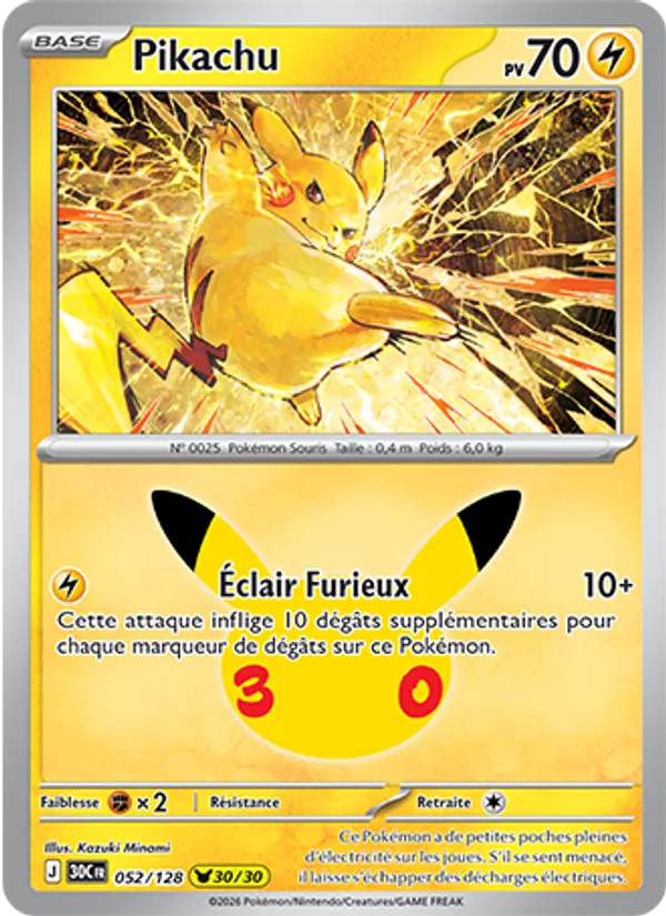 Pikachu – 30ᵉ Anniversaire 52