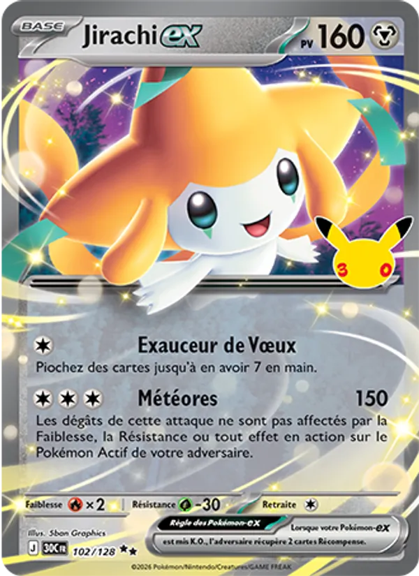 Jirachi-ex – 30ᵉ Anniversaire 102