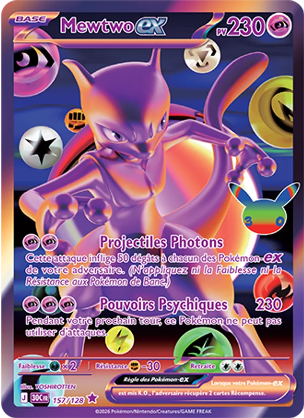 Mewtwo-ex – 30ᵉ Anniversaire 157
