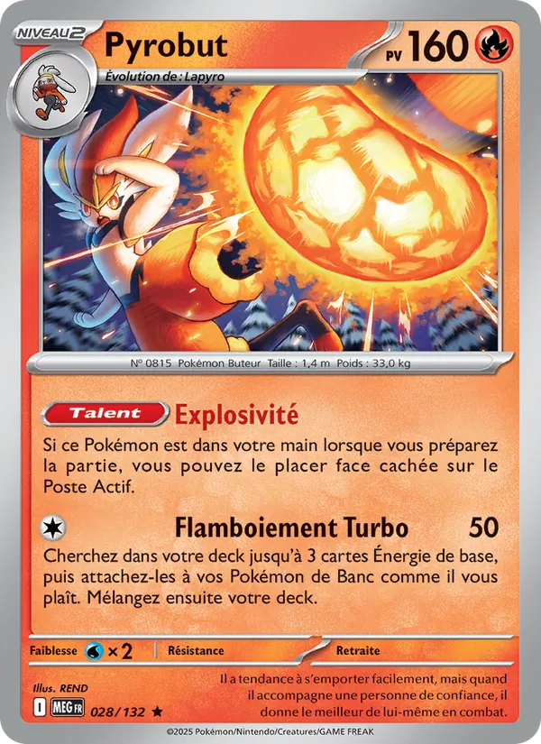 Pyrobut – Méga-Évolution 28
