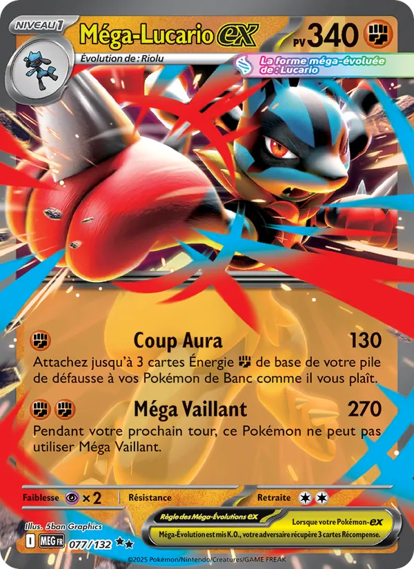 Méga-Lucario-ex – Méga-Évolution 77