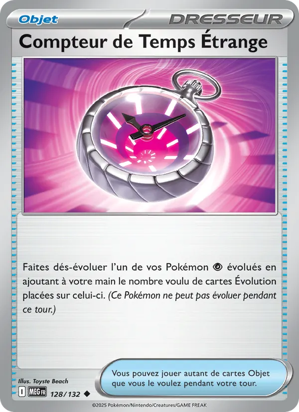 Compteur de Temps Étrange – Méga-Évolution 128
