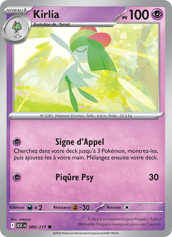 Kirlia – Héros Transcendants 88