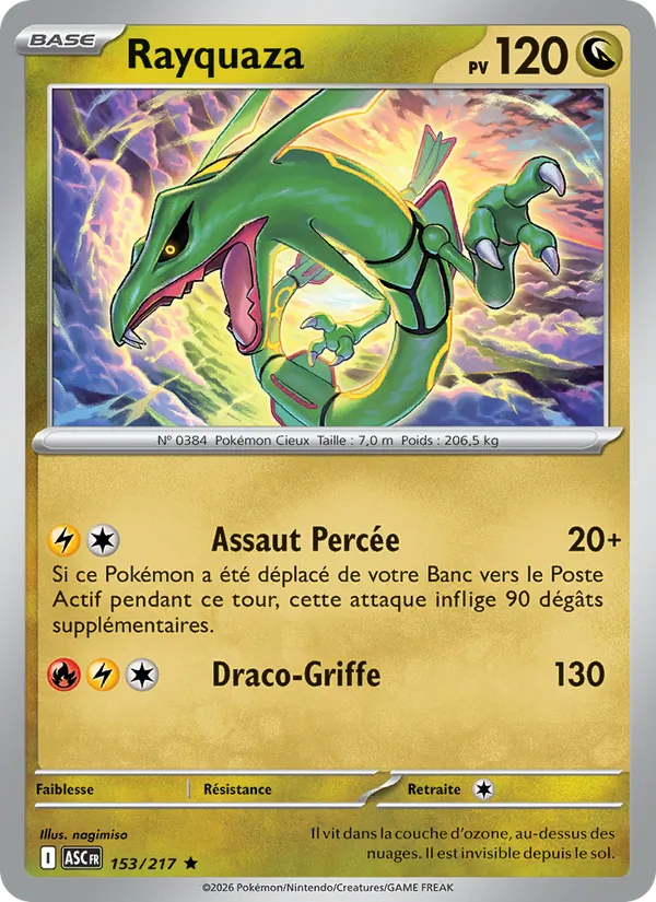 Rayquaza – Héros Transcendants 153
