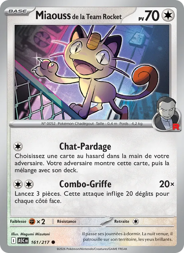 Miaouss de la Team Rocket – Héros Transcendants 161