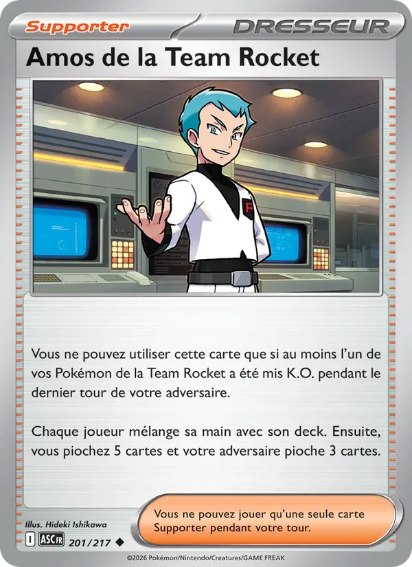 Amos de la Team Rocket – Héros Transcendants 201