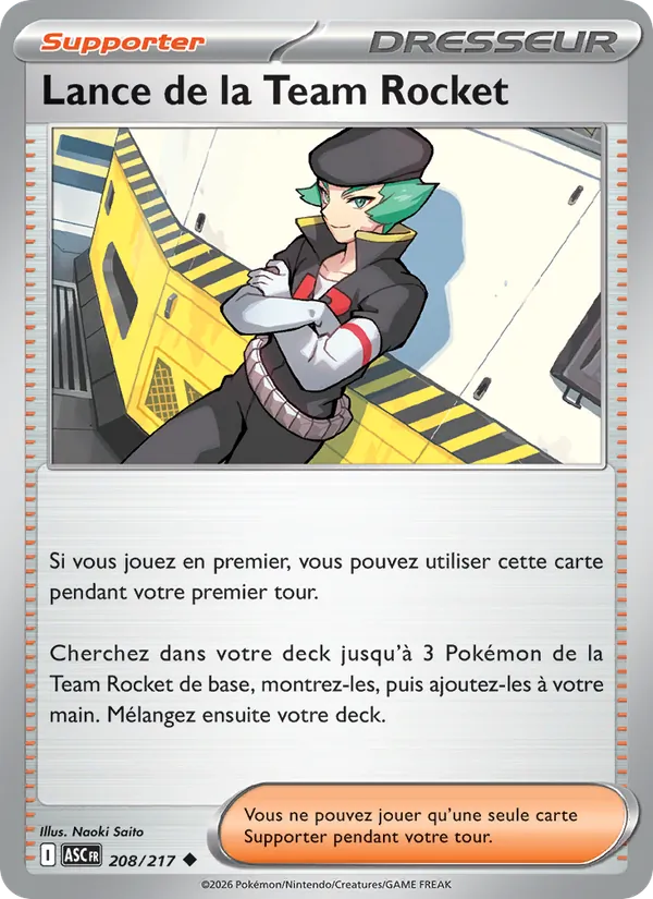 Lance de la Team Rocket – Héros Transcendants 208