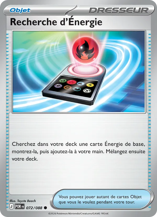 Recherche d'Énergie – Équilibre Parfait 72