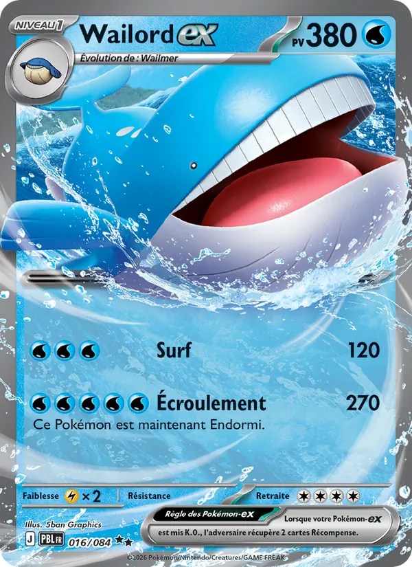 Wailord-ex – Nuit Noire 16