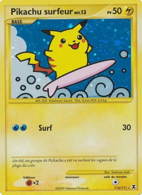 Pikachu surfeur Niv. 13 – Rivaux Émergeants 114