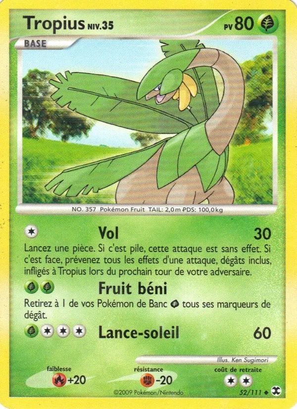 Tropius Niv. 35 – Rivaux Émergeants 52