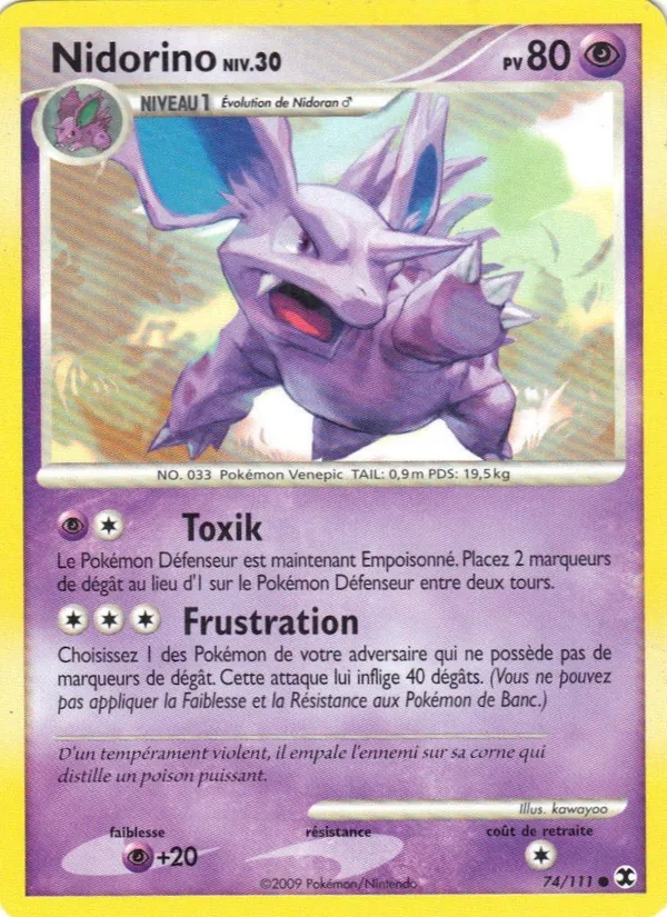 Nidorino Niv. 30 – Rivaux Émergeants 74