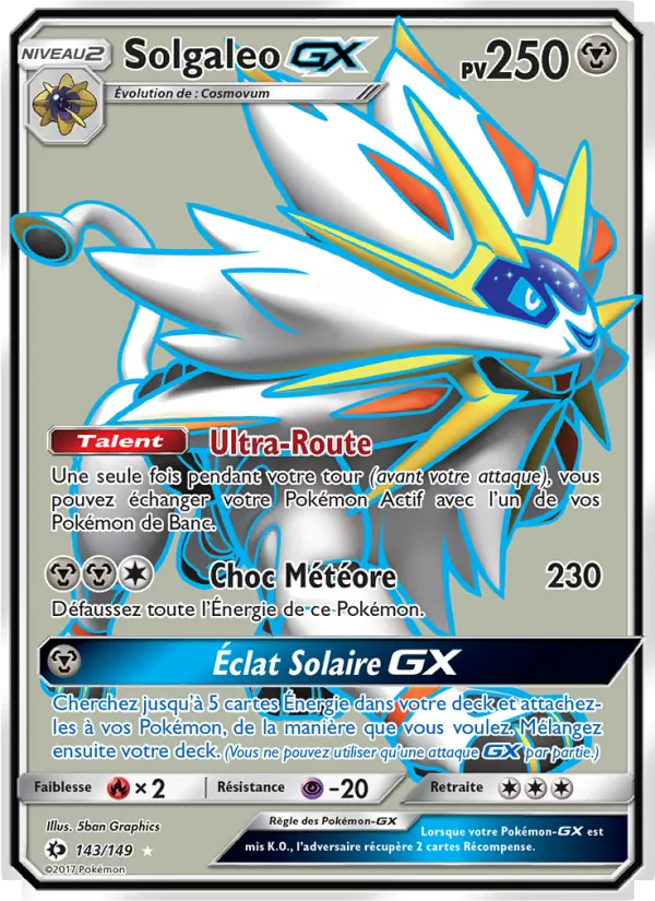 Solgaleo GX – Soleil et Lune 143