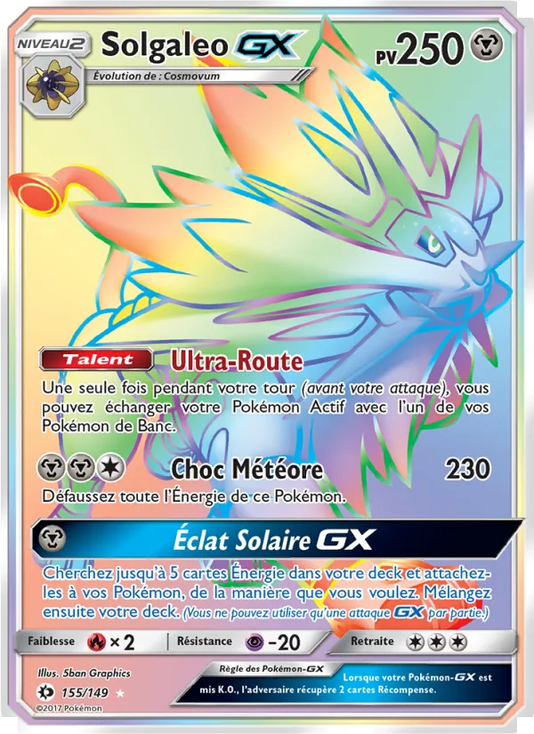 Solgaleo GX – Soleil et Lune 155