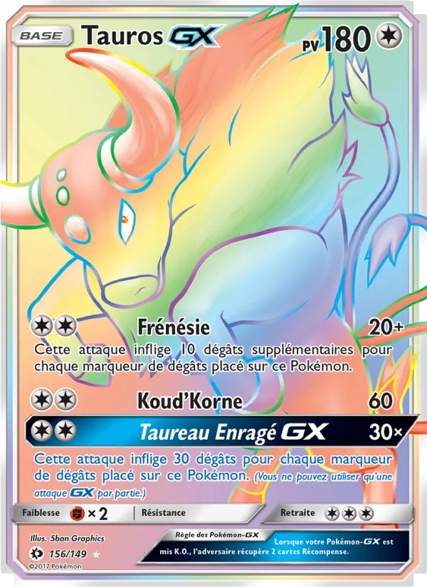 Tauros GX – Soleil et Lune 156