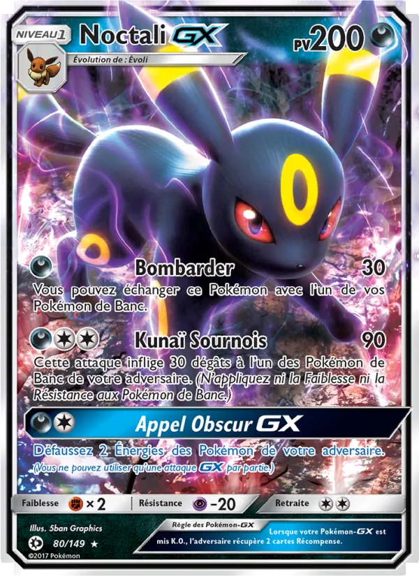 Noctali GX – Soleil et Lune 80