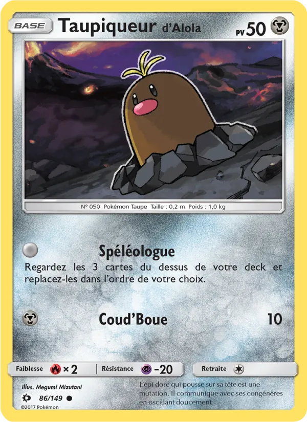 Taupiqueur d’Alola – Soleil et Lune 86