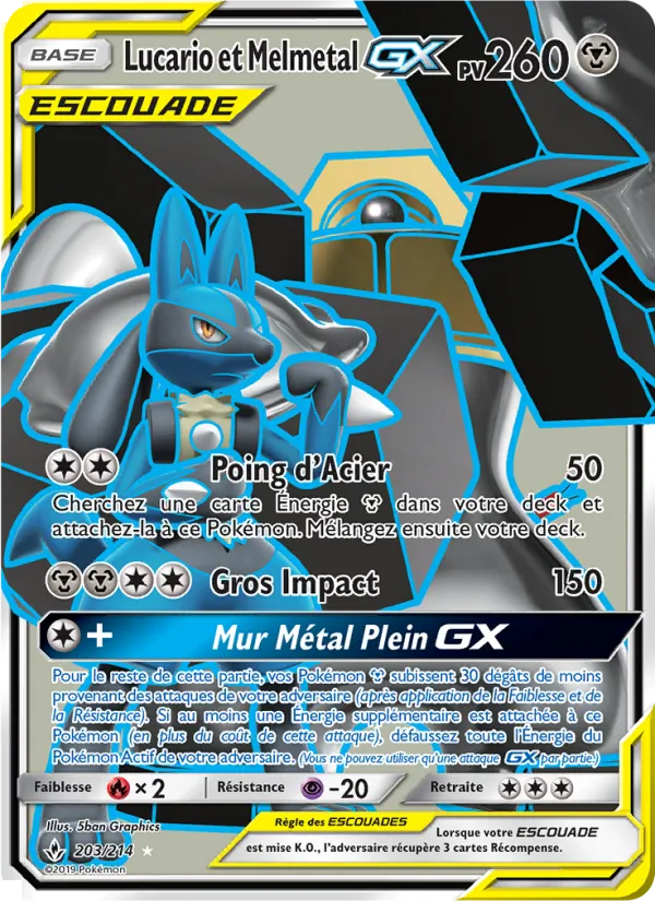 Lucario et Melmetal GX – Alliance Infaillible 203