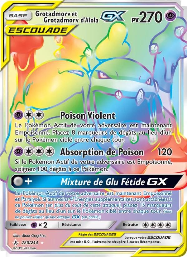 Grotadmorv et Grotadmorv d’Alola GX – Alliance Infaillible 220