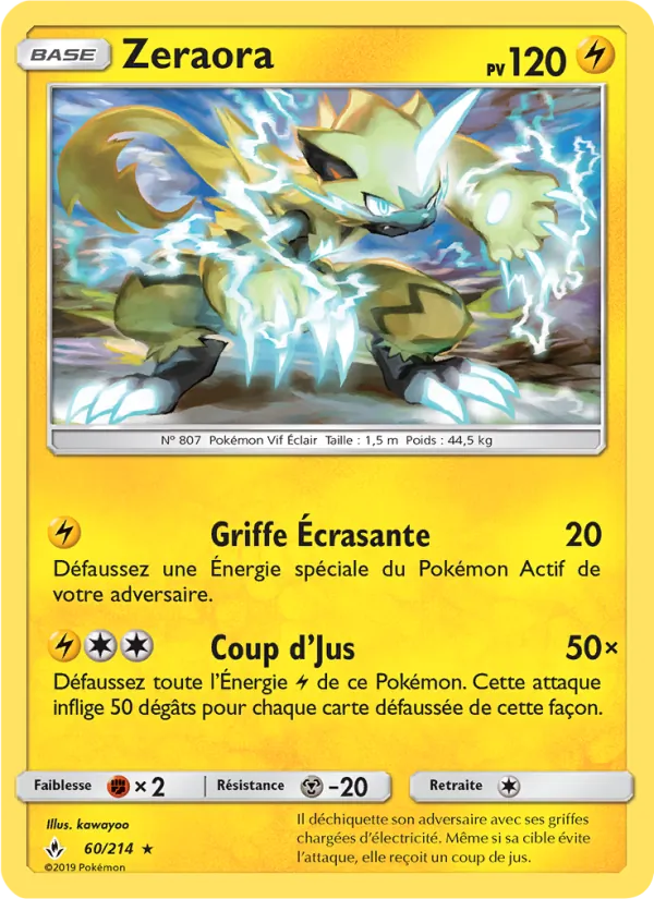 Zeraora – Alliance Infaillible 60
