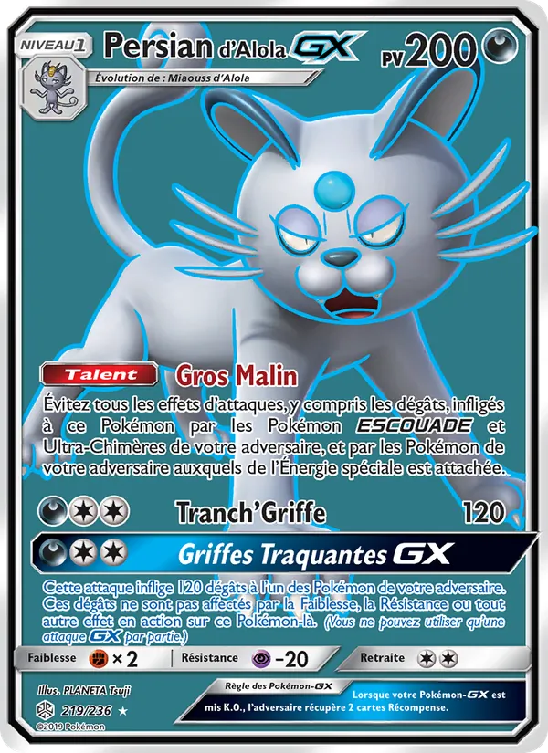 Persian d’Alola GX – Éclipse Cosmique 219