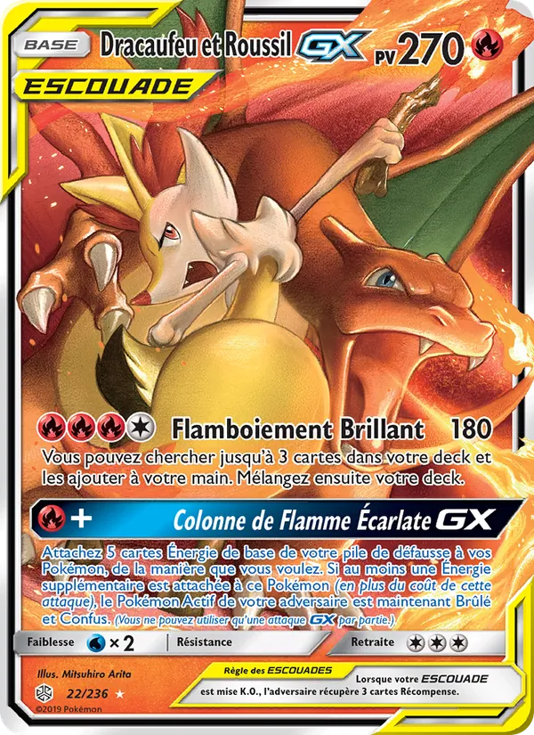 Dracaufeu et Roussil GX – Éclipse Cosmique 22