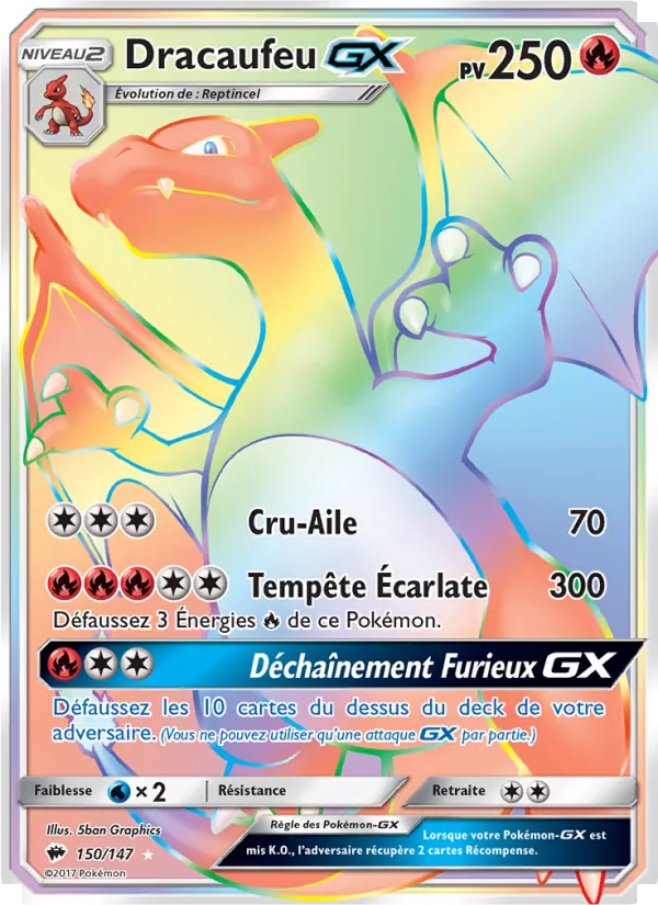 Dracaufeu GX – Ombres Ardentes 150