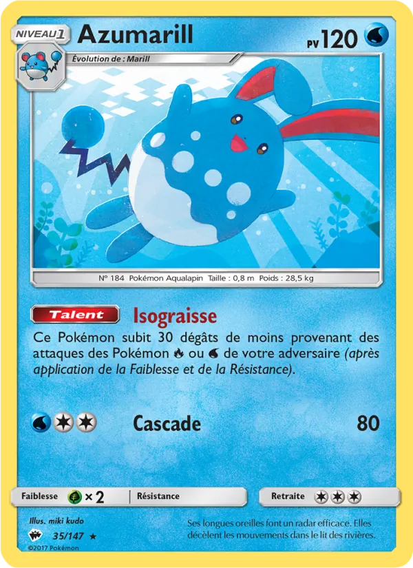 Azumarill – Ombres Ardentes 35