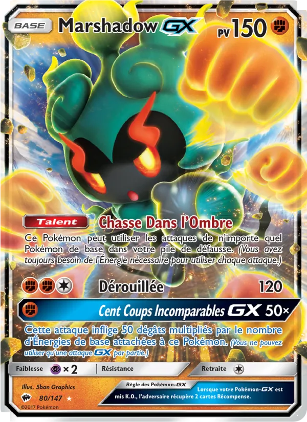 Marshadow GX – Ombres Ardentes 80