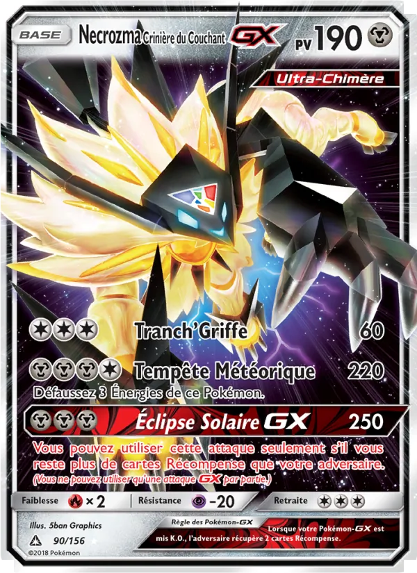 Necrozma Crinière du Couchant GX – Ultra-Prisme 90