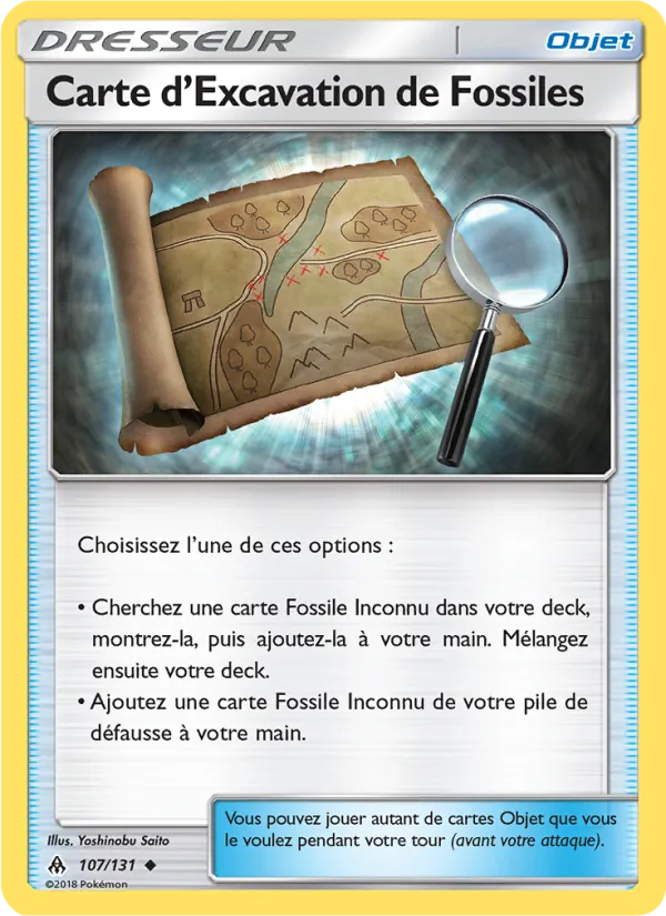 Carte d’Excavation de Fossiles – Lumière Interdite 107