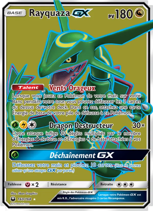 Rayquaza GX – Tempête Céleste 160