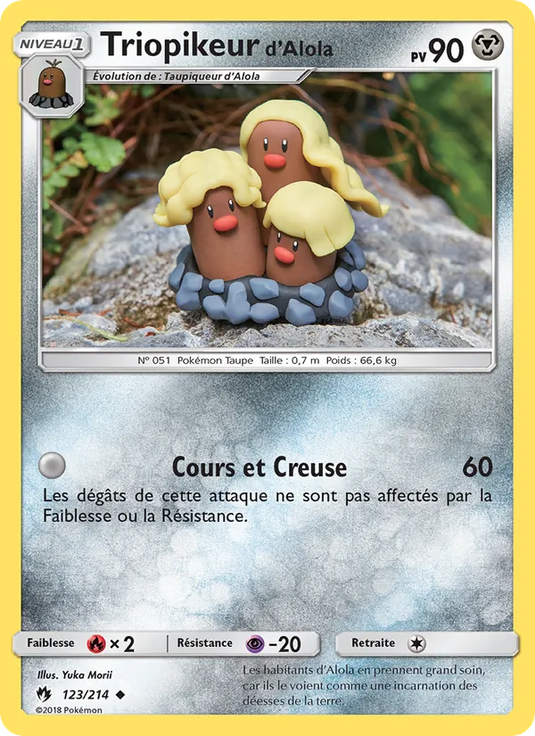 Triopikeur d’Alola – Tonnerre Perdu 123