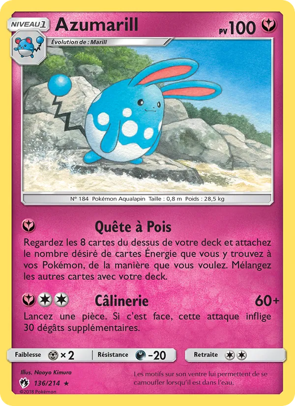 Azumarill – Tonnerre Perdu 136
