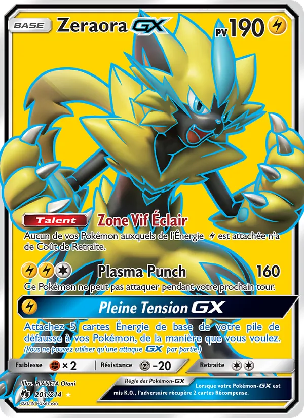 Zeraora GX – Tonnerre Perdu 201