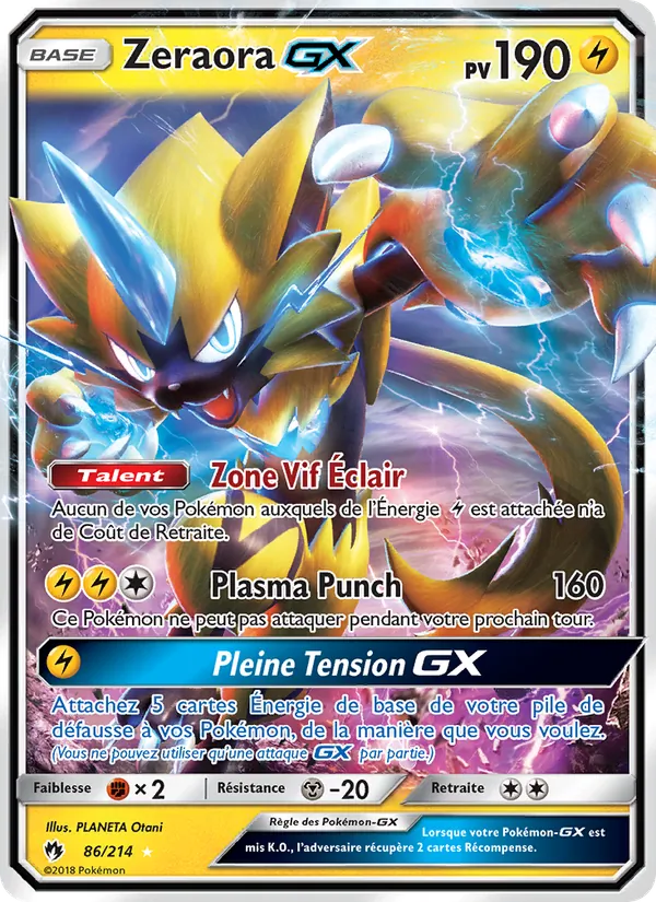 Zeraora GX – Tonnerre Perdu 86