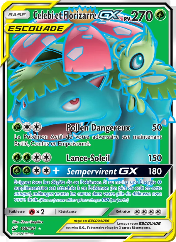 Celebi et Florizarre GX – Duo de Choc 159