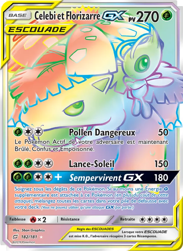 Celebi et Florizarre GX – Duo de Choc 182