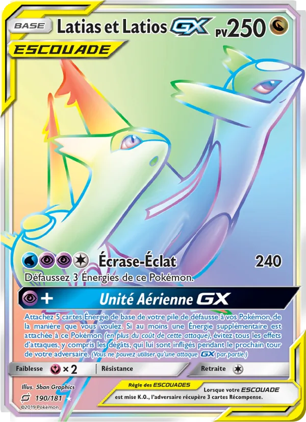 Latias et Latios GX – Duo de Choc 190