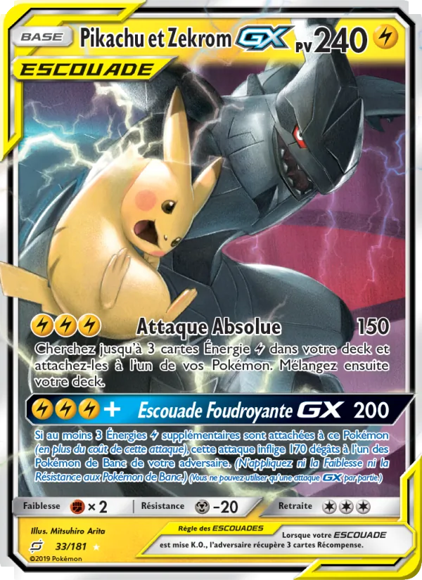 Pikachu et Zekrom GX – Duo de Choc 33
