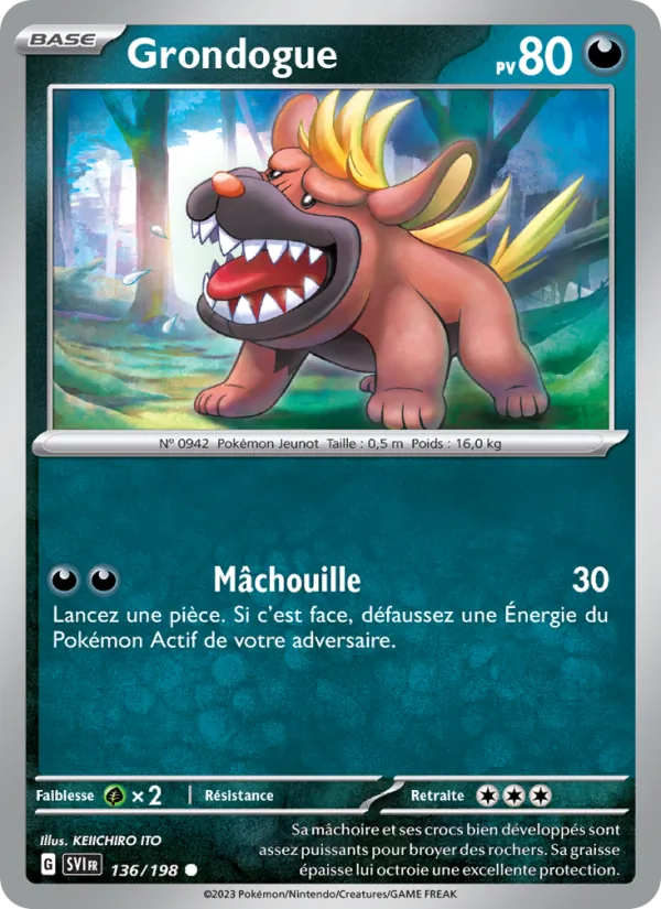 Grondogue – Écarlate et Violet 136