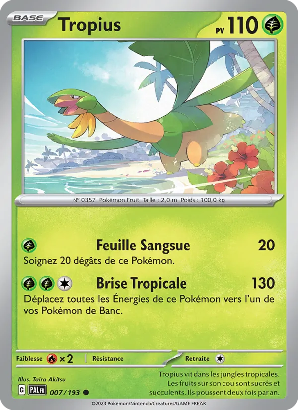 Tropius – Évolutions à Paldea 7