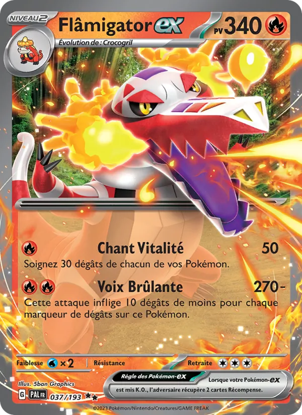 Flâmigator-ex – Évolutions à Paldea 37