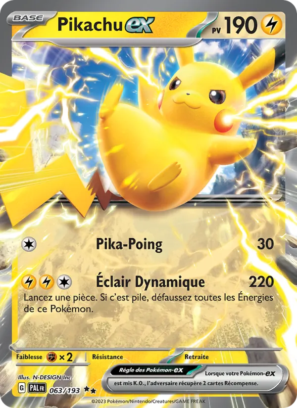 Pikachu-ex – Évolutions à Paldea 63