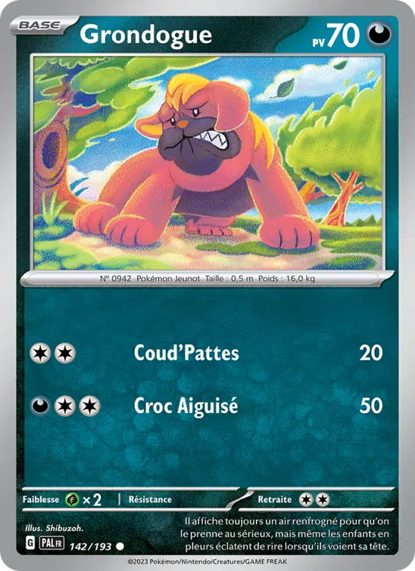 Grondogue – Évolutions à Paldea 142