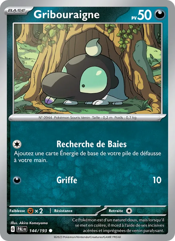 Gribouraigne – Évolutions à Paldea 144