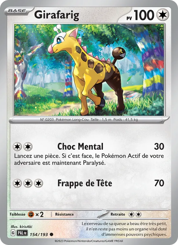 Girafarig – Évolutions à Paldea 154