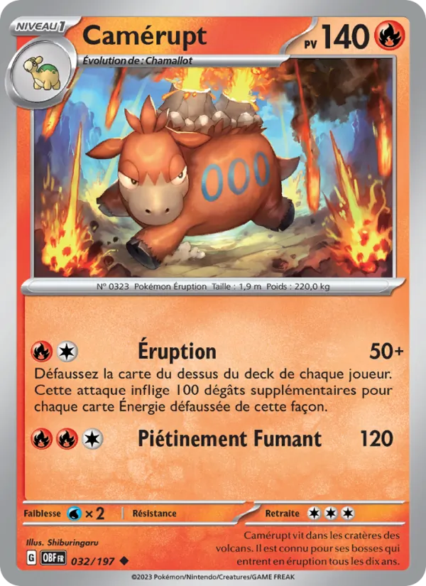 Camérupt – Flammes Obsidiennes 32