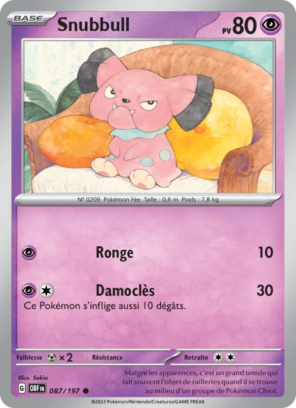 Snubbull – Flammes Obsidiennes 87
