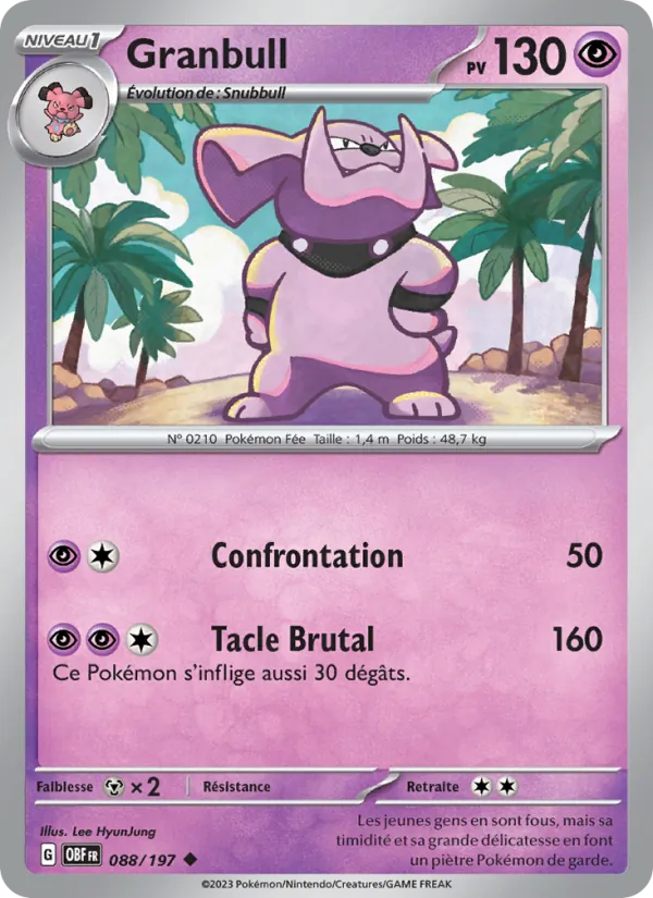 Granbull – Flammes Obsidiennes 88